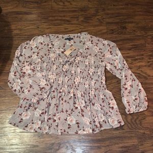 American Eagle Floral Blouse